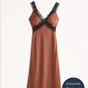 Satin Slip Midi Dress